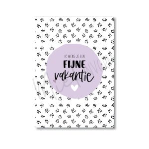 Ik wens je een fijne vakantie