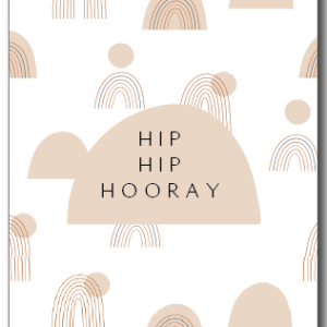Hip Hip Hooray - regenboog