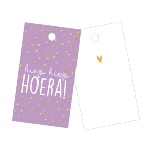 Hiep hiep hoera - lila